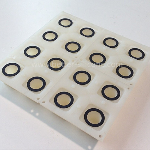 Teclado de retroiluminación de silicona transparente 4x4